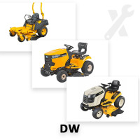 Ремонт усіх моделей садових тракторів, райдерів DW