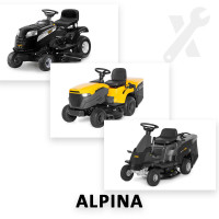 Ремонт всех моделей садовых тракторов, райдеров Alpina